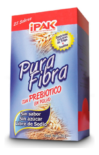Fibra Dietética | Pura Fibra Con Prebiótico X 25 Sobres