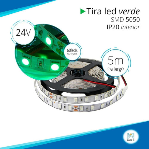 Imagen 3 de 3 de Tira Led 5050 5mts Alta Potencia Interior Exterior