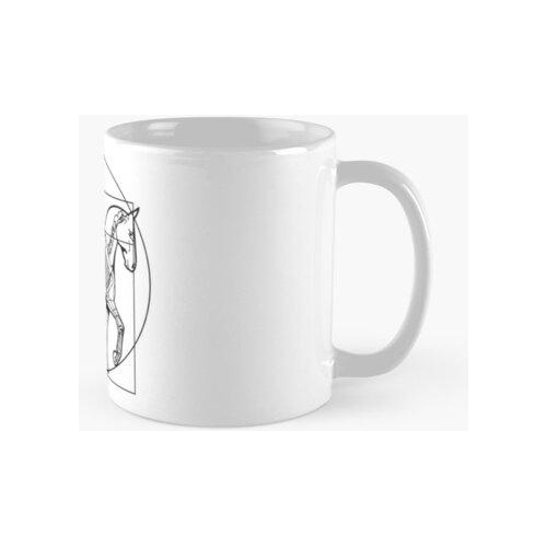 Taza Diseño Del Caballo Da Vinci Calidad Premium