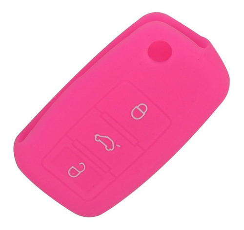 Funda Llave 3 Botones Vw Mk6 Jetta Golf A7 Passat Rosa