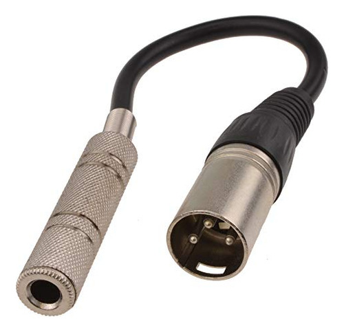 Kenable Xlr Male Plug 6,35 Mm 1 4 Inch Stereo Zocalo Female