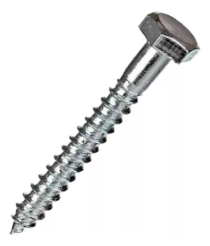 Tirafondo Hexagonal 5/16 X 2- Zincado - 100 Unidades