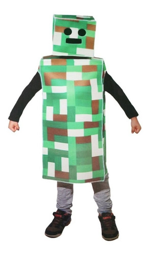 Disfraz Pixel Robot Minecraft Infantil