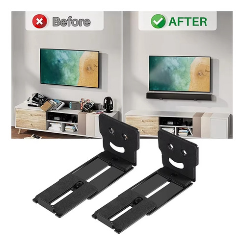 Suporte Flutuante Para Montagem Na Parede Com 2 Alto-falante