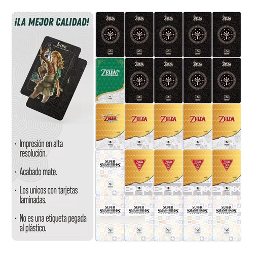 40 Tarjetas Nfc Amiibo- Zelda: Tears Of The Kingdom