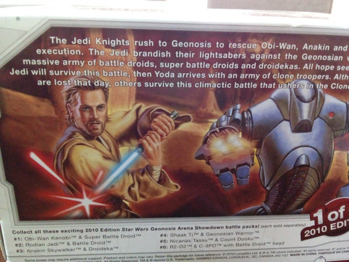 Star Wars- Attack Of The Clones- Set De Figuras Area Showdow (Usado)