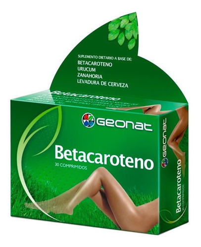 Betacaroteno Geonat Suplemento Dietario X 30 Comprimidos