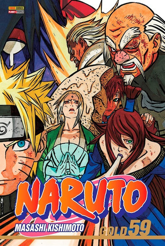 Naruto Gold Vol. 59, de Kishimoto, Masashi. Editora Panini Brasil LTDA, capa mole em português, 2022