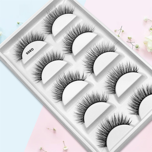 Mink Lashes Real Effective Siberian Mink F^ur Lashes Round L