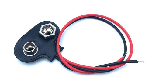 2 Pzas Conector De Bateria De 9v Con Cable