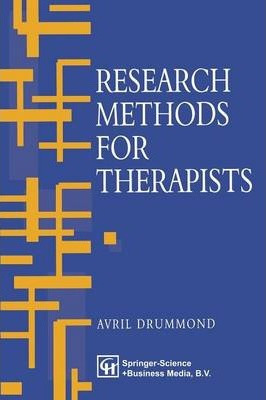 Libro Research Methods For Therapists - Avril Drummond