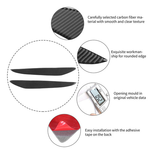 ` Funda De Ceja For Faros Delanteros For Mazda 3 2010-2013 Y