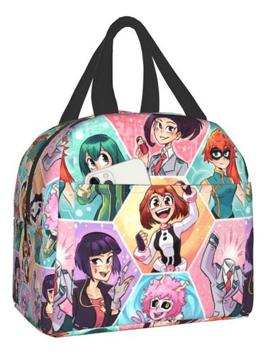 Lonchera Anime Para Niña Niño Reutilizable Impermeable Bolsa