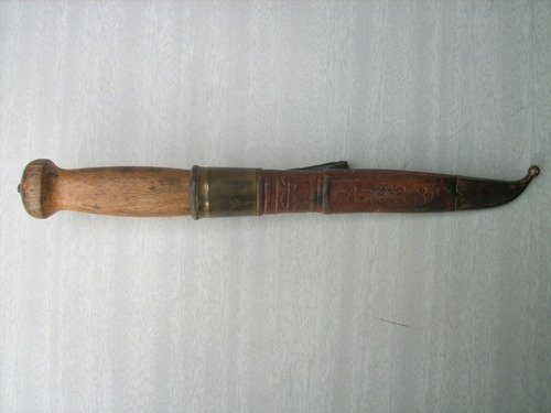 Antiguo Cuchillo Eskilstuna Made In Sweden, Puukko Caza (Usado)