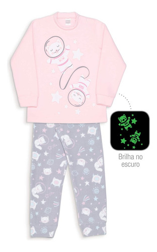 Pijama Infantil Dedeka Pijama De Soft Que Brilha No Escuro 