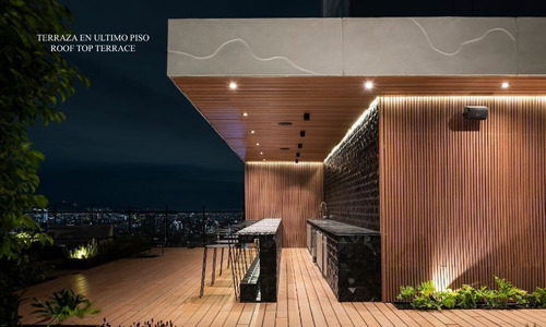 Condominio Con Gran Terraza De 93 M2 Techo Alto, Con Amenida