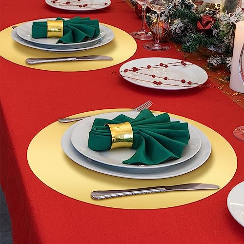 50 Manteles Individuales Desechables Dorados Para Fiesta