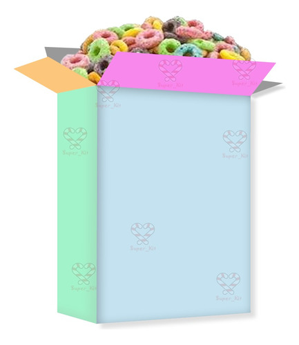 Kit Imprimible Molde Caja Cerealera Editable