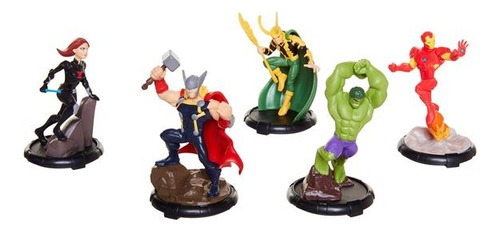 Avengers Set De 5 Figuras- Marvel Original-