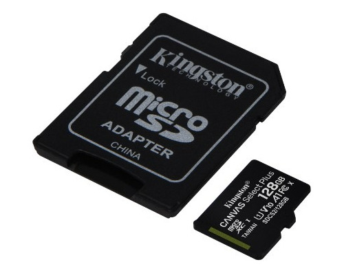Memoria Micro Sd 128 Gb Kingston - Adaptador 