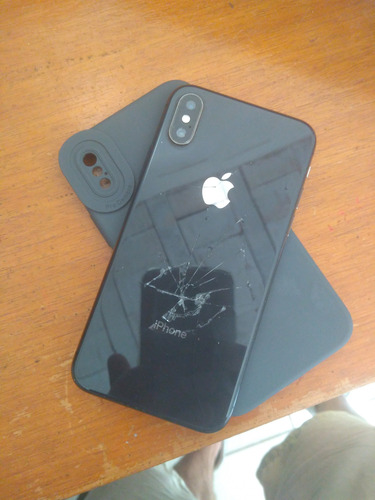 Iphone Xs 64 Gb Cinza-espacial Com Defeito Preto (Usado)