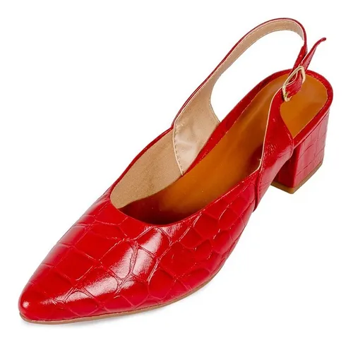 Scarpin chanel salto grosso sales