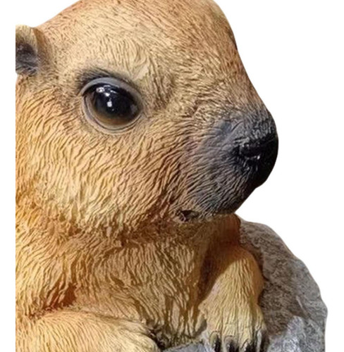 Garden Groundhog Statue Decorative Lawn Ornament For
