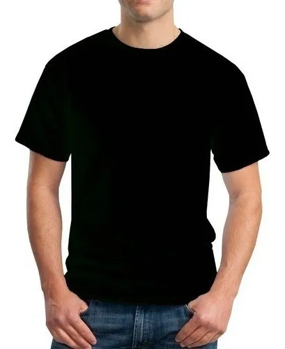 Camiseta negra para estampar hot sale