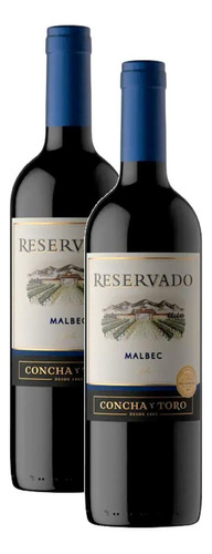 Kit 2 Vinho Tinto Concha Y Toro Reservado Malbec 750ml