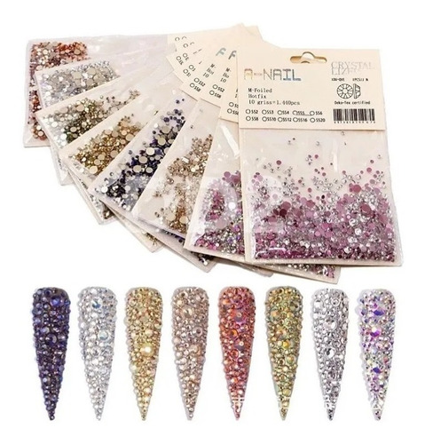 Strass Cristales Para Uñas Swarovski Mejores Deco Nail Art