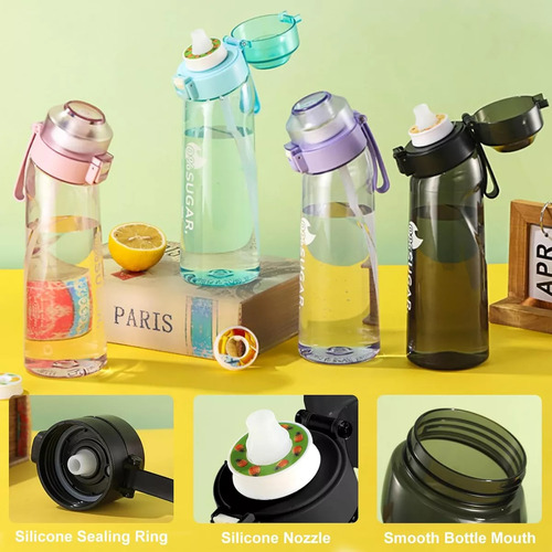 Botella Air Up Botella De Agua Con 5 Cápsulas De Sabores