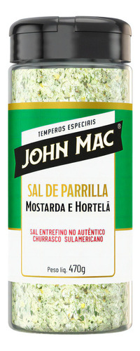 Sal Parrilla Entrefino Mostarda E Hortelã John Mc 470g