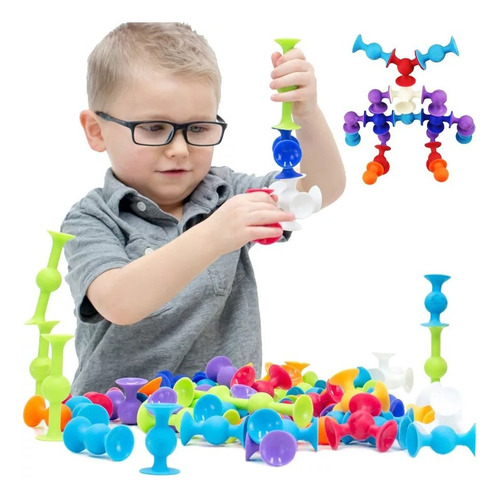 Juego De Chupones Bloques De Construcción De Silicona 33pcs