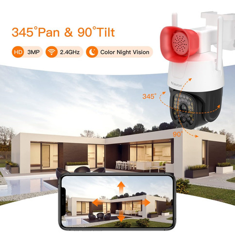 Camara De Seguridad Wifi De Exterior 