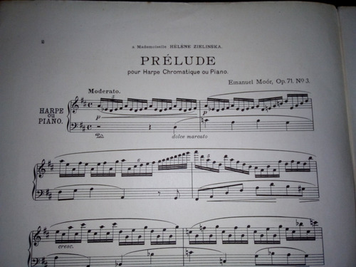 Partitura Prelude Harpe Chromatique Sans Pedales O´kelly