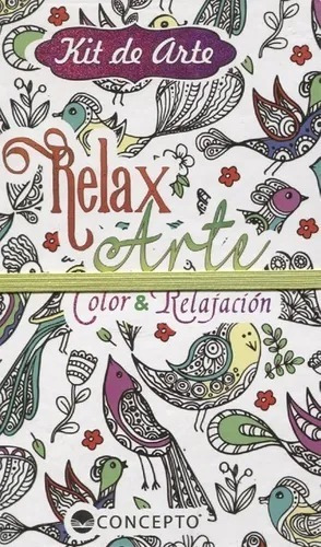 Libro Kit De Arte Relax Arte - Color Y Vitalidad 