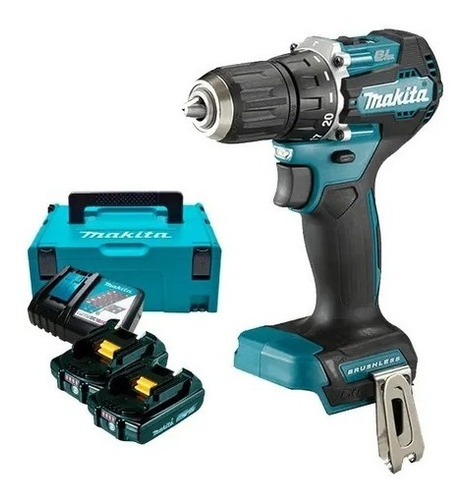 Kit Parafusadeira De Impacto 1/2  Makita Brushless Dhp487raj