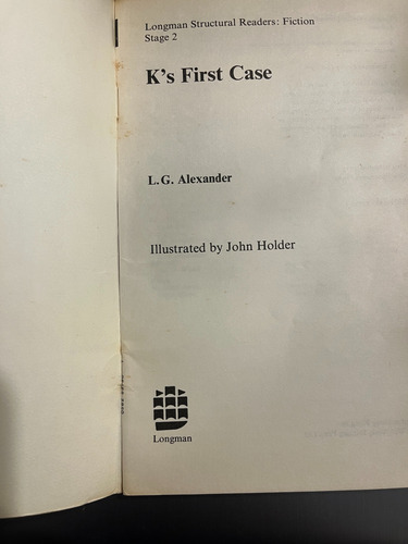 K S First Case L.g. Alexander Longman, Libro Inglés (Usado)