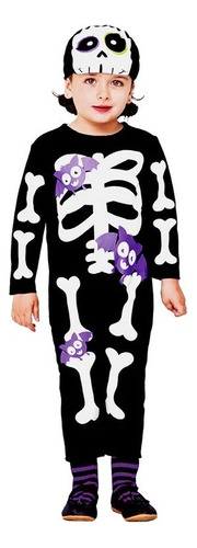 Disfraz De Halloween Esqueleto Huesos Infantil