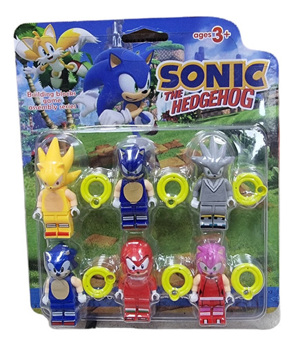 Minifiguras - Set Figuras Sonic - X 6