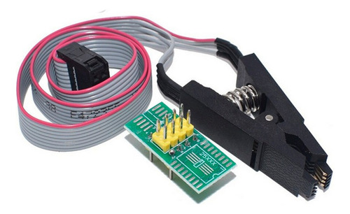 Set Programador Usb Ch341a Soic8 Sop8 Flash Eeprom Bios.