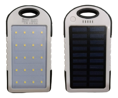 Power Bank Solar Cargador Portátil Batería Externa 12000mah
