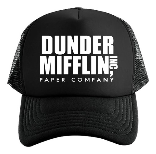 Gorra Black Unisex De Malla The Office Dunder Mifflin Inc