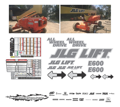 Kit De Calcas De Restauración Para JLG E600