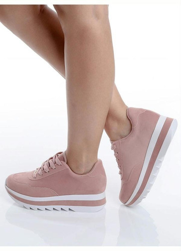 tênis vizzano flatform jogging tratorado feminino