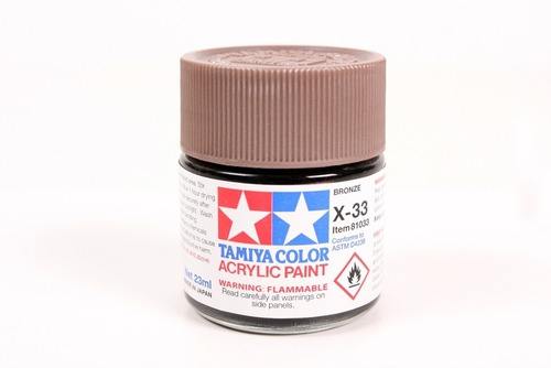 Pintura Mate Tamiya X-33 Bronze Bronce X33 Acrilica 23 Ml.