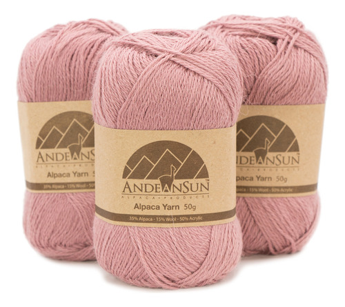 3 Ovillo Lana Alpaca Umayo Para Tejer Al Crochet Aguja 150