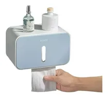 Comprar Dispensador Celeste De Papel Higiénico,pañitos Para El Baño 