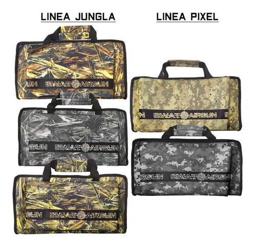 Imagen 2 de 10 de Funda Pistola 40 Cm Estuche Acolchado Premium Swat Airguns