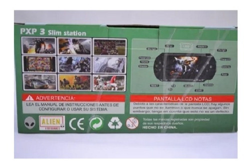 Consola Portatil Alien 16 Bit Tipo Sega Pxp3